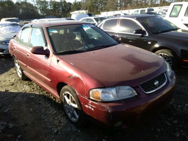 3N1BB51D01L115609 - 2001 NISSAN SENTRA SE MAROON photo 1