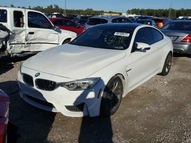 WBS3R9C5XFK330166 - 2015 BMW M4 WHITE photo 2