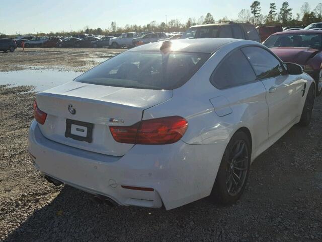 WBS3R9C5XFK330166 - 2015 BMW M4 WHITE photo 4