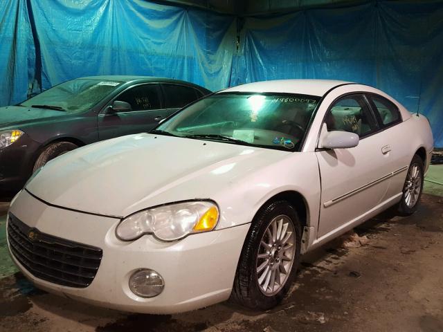 4C3AG52H43E190945 - 2003 CHRYSLER SEBRING LX WHITE photo 2