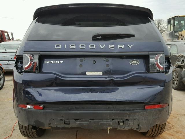 SALCR2BG7GH607851 - 2016 LAND ROVER DISCOVERY BLUE photo 9