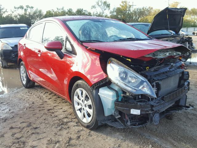 KNADM4A32D6262723 - 2013 KIA RIO LX RED photo 1