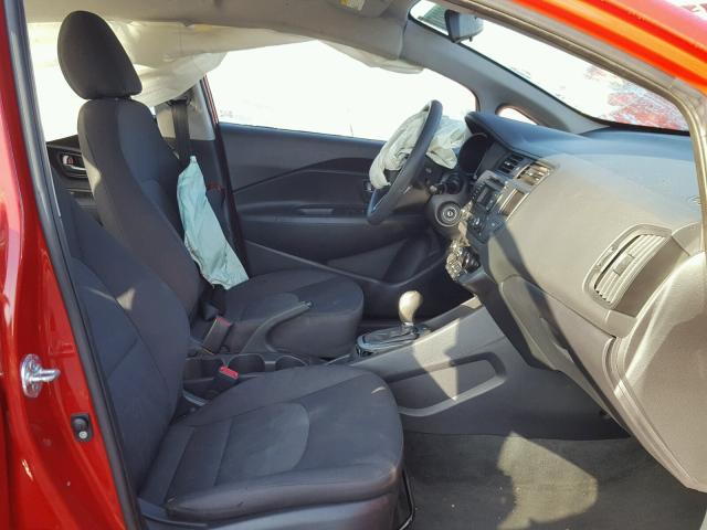 KNADM4A32D6262723 - 2013 KIA RIO LX RED photo 5