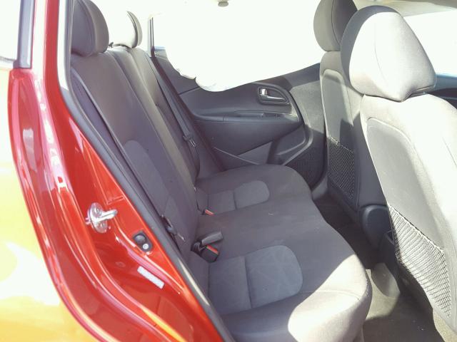 KNADM4A32D6262723 - 2013 KIA RIO LX RED photo 6