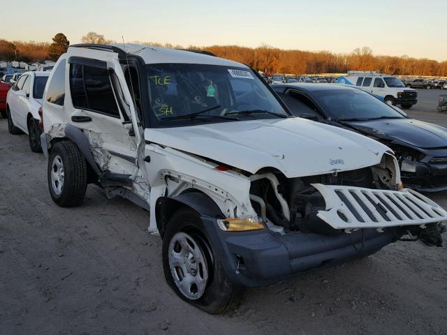 1J4GK48K15W619517 - 2005 JEEP LIBERTY SP WHITE photo 1