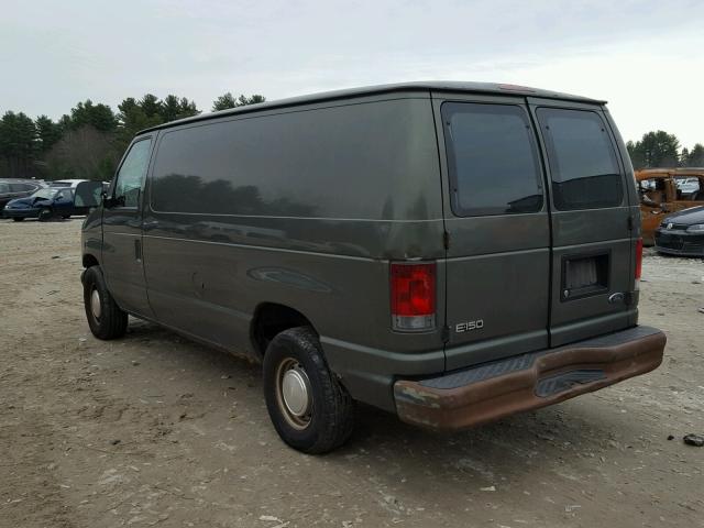 1FTRE14282HA50644 - 2002 FORD ECONOLINE GREEN photo 3