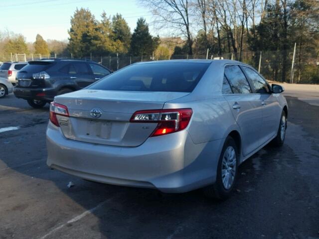 4T1BF1FK0CU164802 - 2012 TOYOTA CAMRY BASE SILVER photo 4