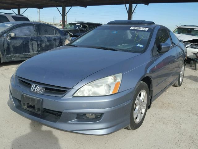 1HGCM72657A014087 - 2007 HONDA ACCORD EX BLUE photo 2