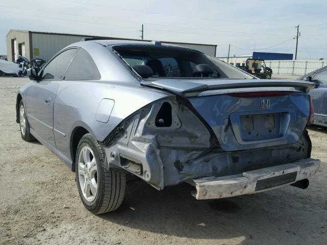 1HGCM72657A014087 - 2007 HONDA ACCORD EX BLUE photo 3