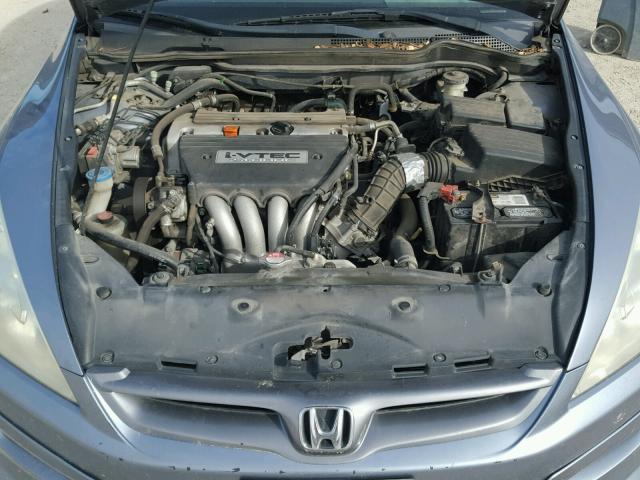 1HGCM72657A014087 - 2007 HONDA ACCORD EX BLUE photo 7