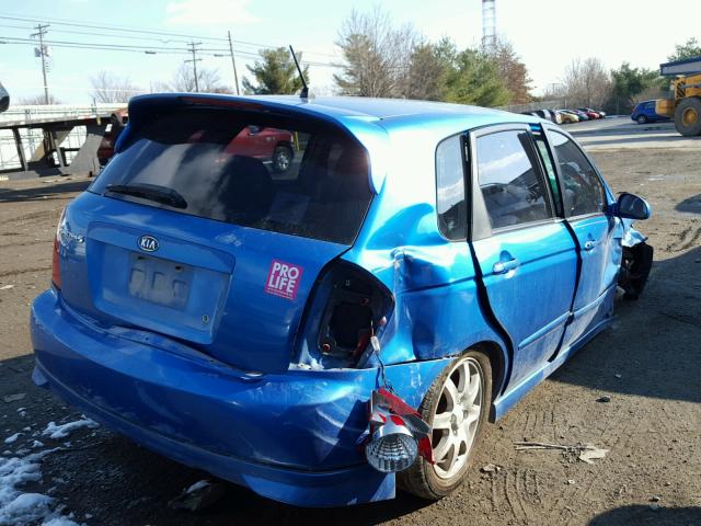 KNAFE161165315223 - 2006 KIA SPECTRA5 BLUE photo 4