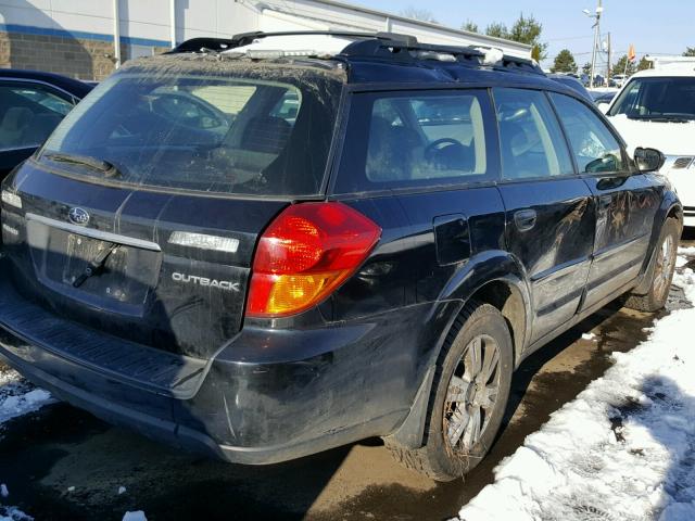 4S4BP61C757314223 - 2005 SUBARU LEGACY OUT BLACK photo 4