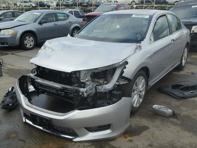 1HGCR2F81EA118816 - 2014 HONDA ACCORD EXL SILVER photo 2