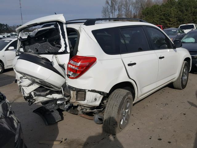 JTMZF4DV3B5037066 - 2011 TOYOTA RAV4 WHITE photo 4