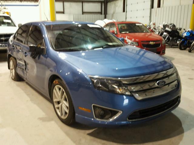 3FAHP0JA9AR329020 - 2010 FORD FUSION SEL BLUE photo 1