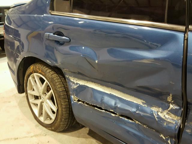 3FAHP0JA9AR329020 - 2010 FORD FUSION SEL BLUE photo 9