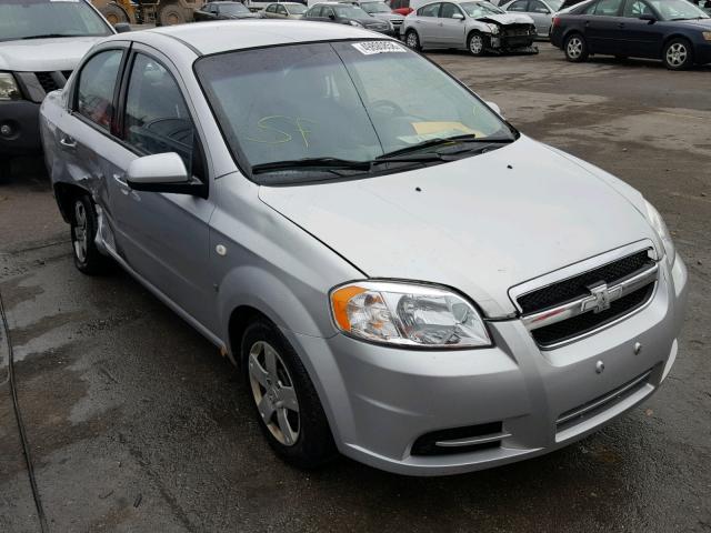 KL1TD56658B237861 - 2008 CHEVROLET AVEO BASE Srebrny zdjęcie 1
