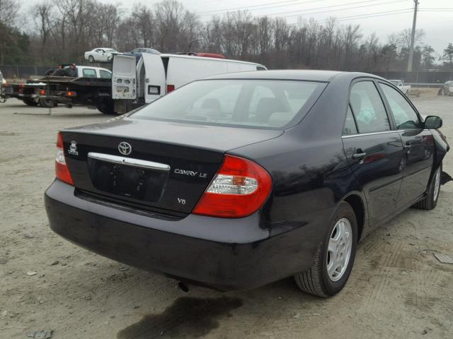 4T1BF32K93U037435 - 2003 TOYOTA CAMRY LE შავი ფოტო 4