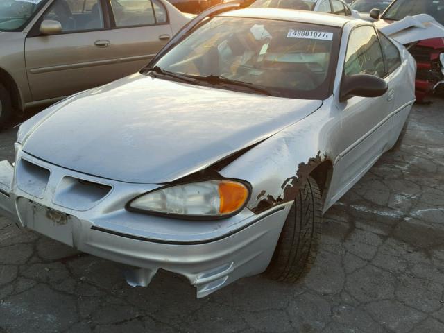 1G2NW12E24C183090 - 2004 PONTIAC GRAND AM G SILVER photo 2