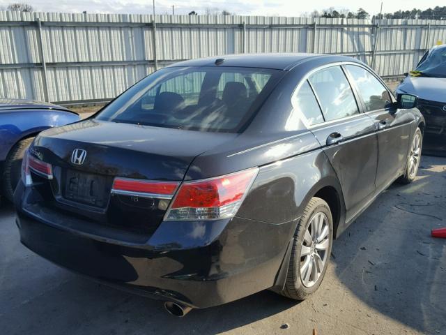 1HGCP2F87BA137758 - 2011 HONDA ACCORD EXL BLACK photo 4