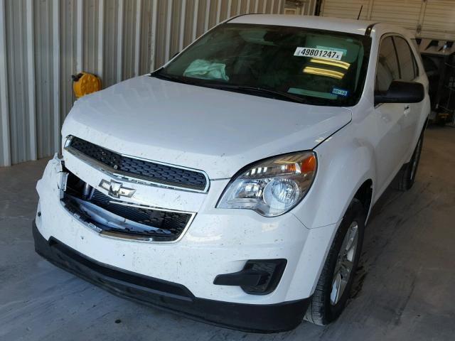 2GNALAEK2F1122200 - 2015 CHEVROLET EQUINOX LS WHITE photo 2