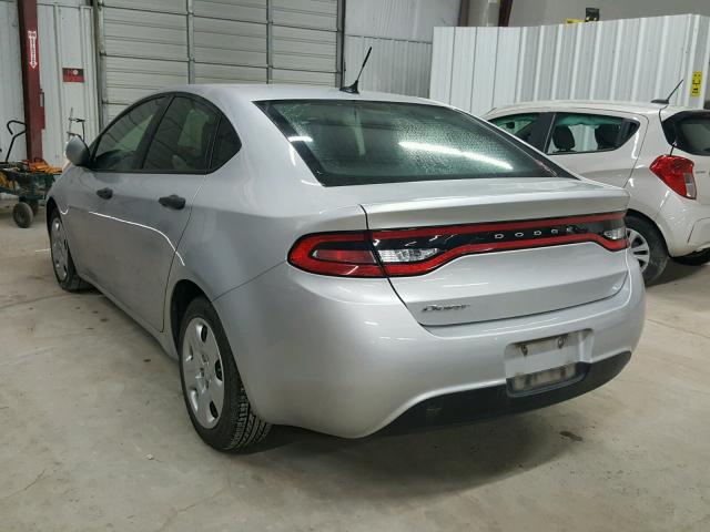 1C3CDFAA7DD286637 - 2013 DODGE DART SE SILVER photo 3