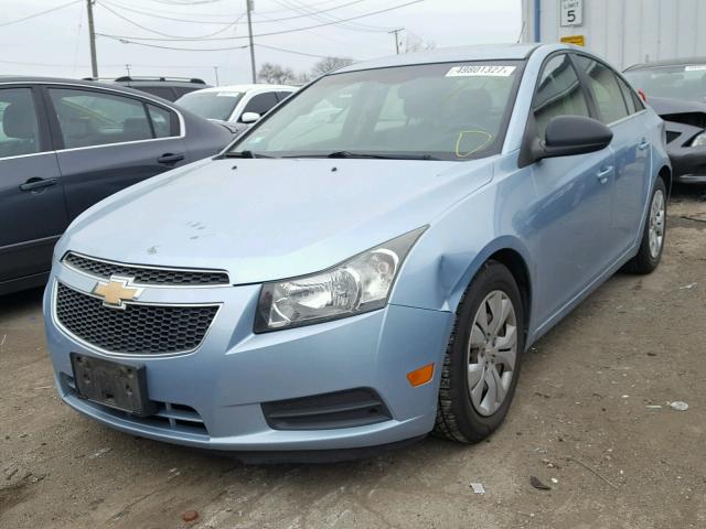 1G1PC5SH4C7196423 - 2012 CHEVROLET CRUZE LS BLUE photo 2