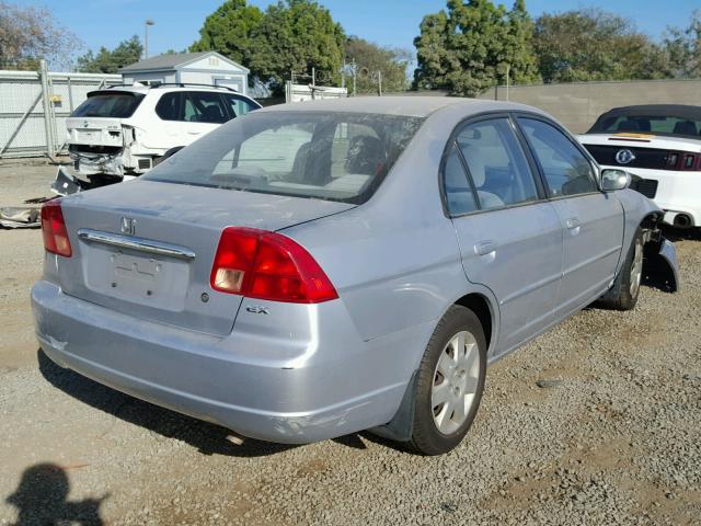 2HGES26862H534595 - 2002 HONDA CIVIC EX SILVER photo 4