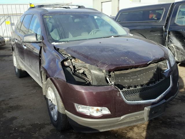 1GNLVEED1AS139557 - 2010 CHEVROLET TRAVERSE L BURGUNDY photo 1