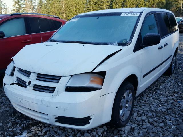 2D8HN44H98R749944 - 2008 DODGE GRAND CARA WHITE photo 2