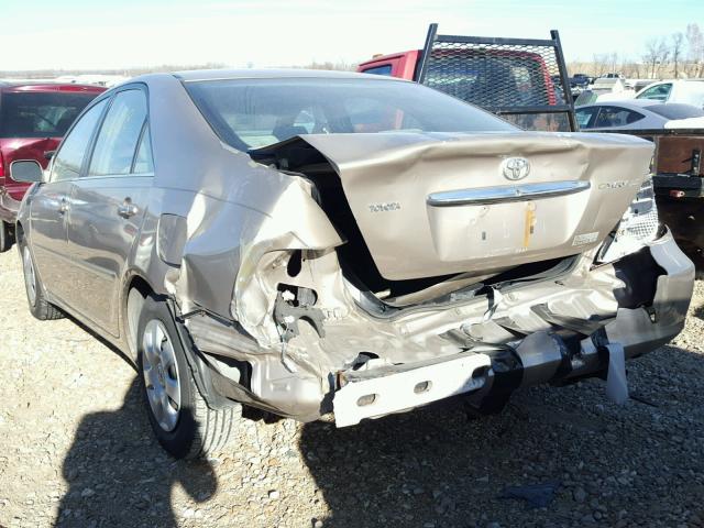 4T1BE32K12U036605 - 2002 TOYOTA CAMRY LE GOLD photo 3