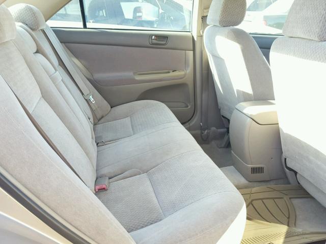 4T1BE32K12U036605 - 2002 TOYOTA CAMRY LE ოქროსფერი ფოტო 6