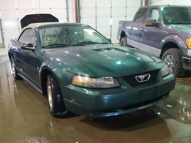 1FAFP44411F218365 - 2001 FORD MUSTANG GREEN photo 1