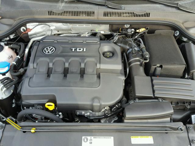 3VWLA7AJXFM419843 - 2015 VOLKSWAGEN JETTA TDI BLACK photo 7