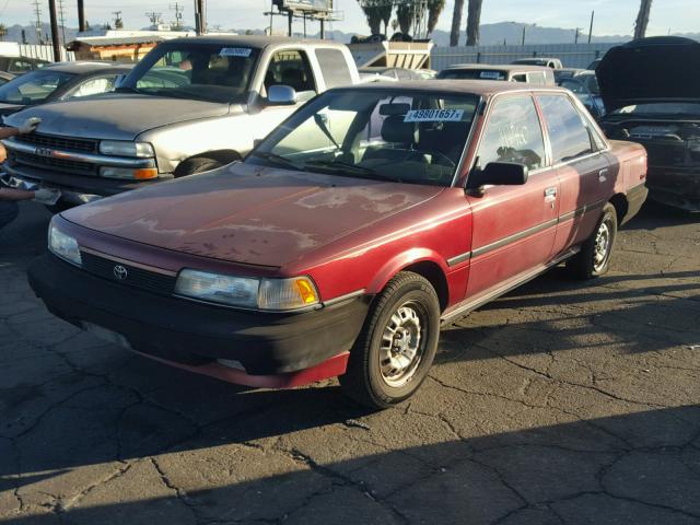 JT2SV24E1L3417781 - 1990 TOYOTA CAMRY RED photo 2