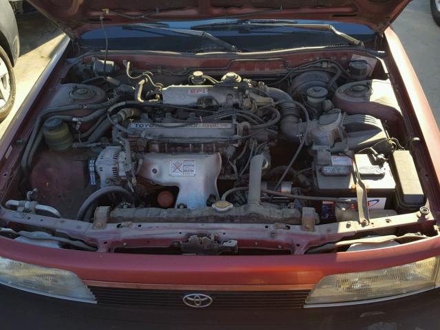 JT2SV24E1L3417781 - 1990 TOYOTA CAMRY RED photo 7