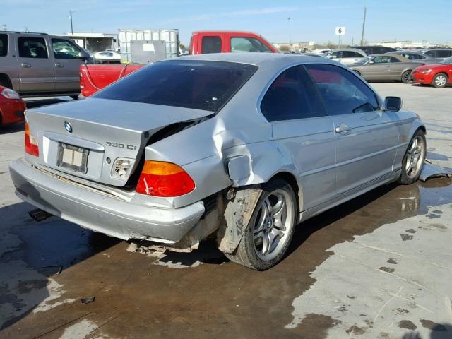 WBABN53481JU22547 - 2001 BMW 330 CI SILVER photo 4