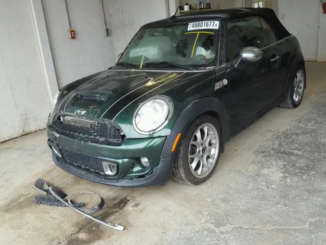 WMWZP3C50BTX82794 - 2011 MINI COOPER S GREEN photo 2