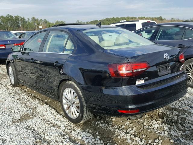 3VWL07AJ6GM365705 - 2016 VOLKSWAGEN JETTA SEL BLACK photo 3