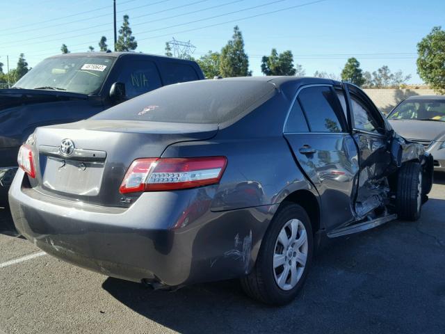 4T4BF3EK8BR155959 - 2011 TOYOTA CAMRY BASE CHARCOAL photo 4