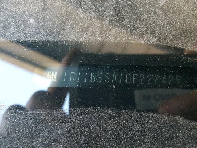 1G11B5SA1DF222429 - 2013 CHEVROLET MALIBU LS ლურჯი ფოტო 10