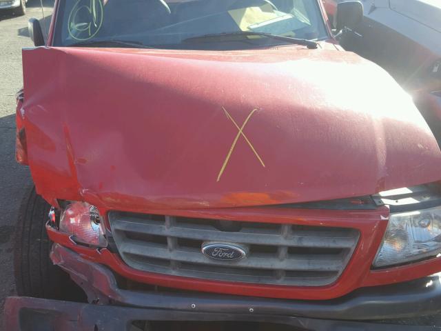 1FTYR10C81PA16173 - 2001 FORD RANGER RED photo 7