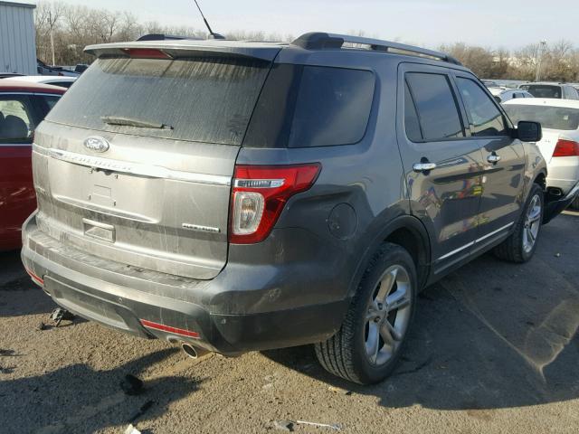 1FM5K7F89DGA79490 - 2013 FORD EXPLORER L SILVER photo 4