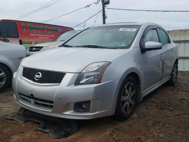 3N1AB6AP7BL728047 - 2011 NISSAN SENTRA 2.0 SILVER photo 2