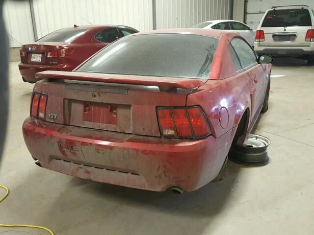 1FAFP42X64F228682 - 2004 FORD MUSTANG GT RED photo 4