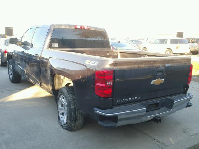 3GCUKREC2EG446527 - 2014 CHEVROLET SILVERADO GRAY photo 3