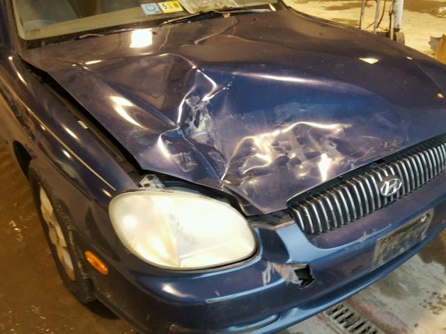 KMHWF35V61A412266 - 2001 HYUNDAI SONATA GLS BLUE photo 9