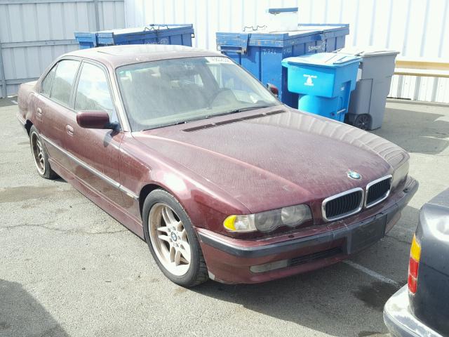 WBAGG83401DN84690 - 2001 BMW 740 I AUTO RED photo 1