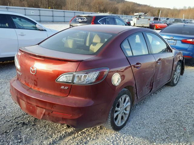 JM1BL1S53A1227998 - 2010 MAZDA 3 S RED photo 4