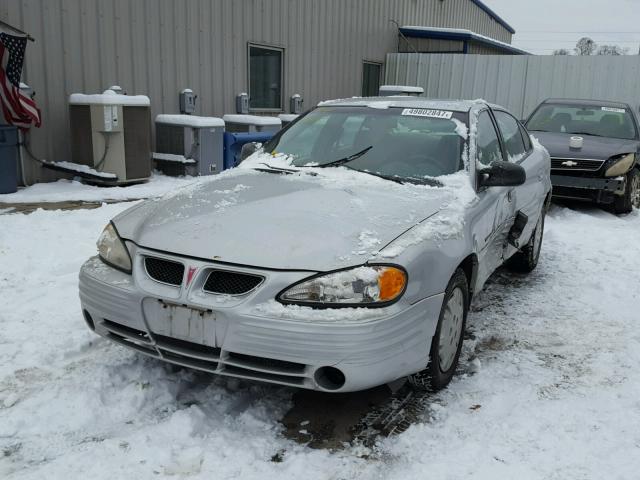 1G2NE52T51M660383 - 2001 PONTIAC GRAND AM S SILVER photo 2